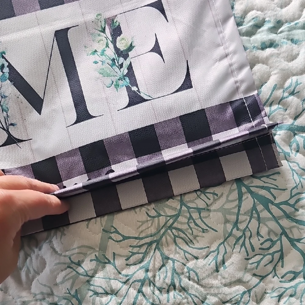 Plaid 'Home Sweet Home' Magnetic Mailbox Cover